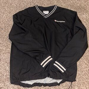 Champion Black Jacket with White Accents